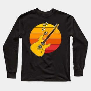 Electric Guitar Summer Festival Guitarist Musician Long Sleeve T-Shirt